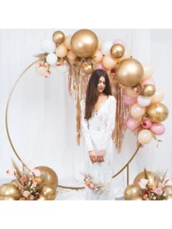 Cercle De Cadre De Fond D'or, 2m