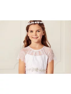 LILLY 08-1077-WH Robes De Communion -BEAUTIFUL BRIDE SHOP Ventes 08 1077 wh 2