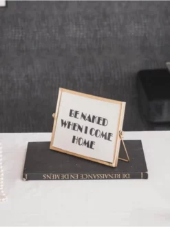 Housevitamin - Cadre Photo - Or - 20x1,5x17cm -BEAUTIFUL BRIDE SHOP Ventes 11 1 7