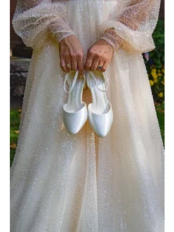 White Lady 700 Ivoire Chaussure Mariage -BEAUTIFUL BRIDE SHOP Ventes 700 ivory satin 3