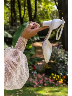 White Lady 700 Ivoire Chaussure Mariage -BEAUTIFUL BRIDE SHOP Ventes 700 ivory satin 4