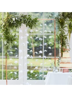 Ginger Ray BR-305 Botanical Wedding Backdrop Origami Fleurs