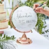 Ginger Ray BR-337 Botanical Wedding Globe Livre D'or