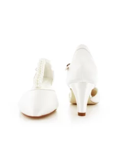 White Lady 877 Ivoire Chaussure Mariage -BEAUTIFUL BRIDE SHOP Ventes 877 einf satin ivory 03