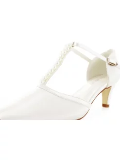 White Lady 877 Ivoire Chaussure Mariage -BEAUTIFUL BRIDE SHOP Ventes 877 einf satin ivory 06