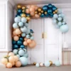 Ginger Ray BA-318 Balloon Arch Vert Et Or Chromé Arche De Ballons