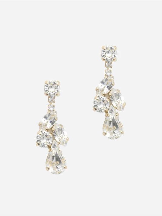 Abrazi Zoe Swarovski Boucle D'Oreille Or 1 Abrazi Zoe Swarovski Boucle D'Oreille Or