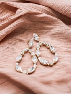 Abrazi Jane Swarovski Boucle D'Oreille Or -BEAUTIFUL BRIDE SHOP Ventes ab o7 nv gold 3