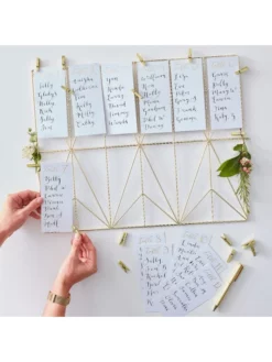 Ginger Ray GO-151 Gold Wedding Planificateur De Table