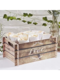 Ginger Ray Caisse Avec L'impression LOVE - Beautiful Botanics