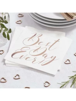 Ginger Ray Best Day Ever Serviettes - Beautiful Botanics