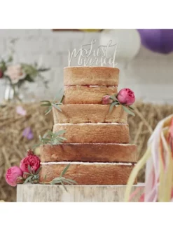 Ginger Ray Figurine De Gâteau 'Just Married' - Boho