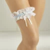 Jarretière Pour La Mariée Blanc Et Blue