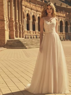 Bianco Evento Bamaris Jupe Champagne -BEAUTIFUL BRIDE SHOP Ventes bianco evento bamaris champ. e365 1