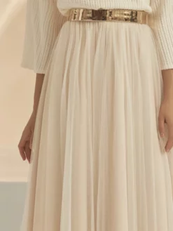Bianco Evento Bamaris Jupe Champagne -BEAUTIFUL BRIDE SHOP Ventes bianco evento bamaris skirt 5