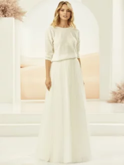 Bianco Evento Calypso Jupe En Tulle