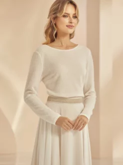 Bianco Evento Kalliope Jupe Champagne -BEAUTIFUL BRIDE SHOP Ventes bianco evento kalliope skirt champaign 3 1