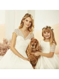 Bianco Evento ME 2400 Robe De Communion -BEAUTIFUL BRIDE SHOP Ventes bianco evento me2400 communion