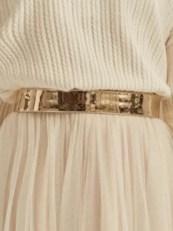 Bianco Evento PA91G Ceinture Mariage Or