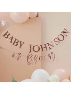 Ginger Ray BL-115 Floral Baby Shower Guirlande