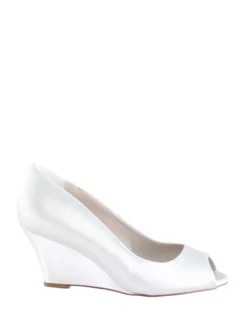 The Perfect Bridal Company Chaussures De Mariée Flora Satin -BEAUTIFUL BRIDE SHOP Ventes bruidsschoenen the perfect bridal company flora front 1