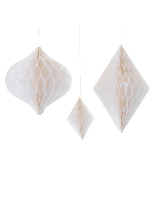 Ginger Ray BW-435 Honeycombs Blanc 2 Ginger Ray BW-435 Honeycombs Blanc – Image 2