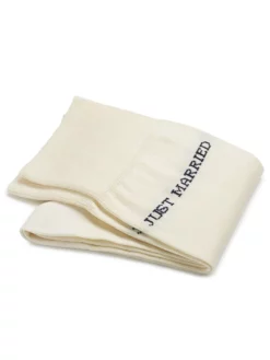 Carlo Lanza Just Married Chaussettes En Coton Blanc Ivoire