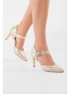 Fiarucci Bridal Christelle Chaussures De Mariée -BEAUTIFUL BRIDE SHOP Ventes christelle champagne gold suede