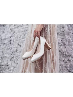 Rainbow Club Clair Chaussure Mariage Ivoire Rose Gold -BEAUTIFUL BRIDE SHOP Ventes clair 1