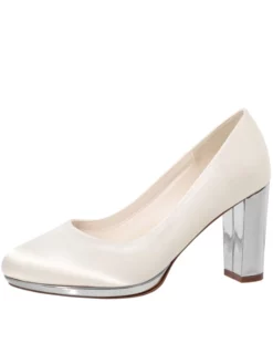 Rainbow Club Clair Chaussure Mariage Ivoire Argent