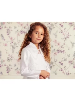 LILLY 09-984-WH Boléro 5 LILLY 09-984-WH Boléro -BEAUTIFUL BRIDE SHOP Ventes communion jasje 1