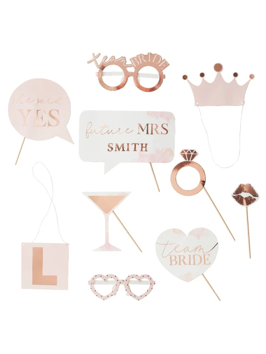 Ginger Ray HN-830 Blush Hen Accessoires Photobooth 2 Ginger Ray HN-830 Blush Hen Accessoires Photobooth – Image 2