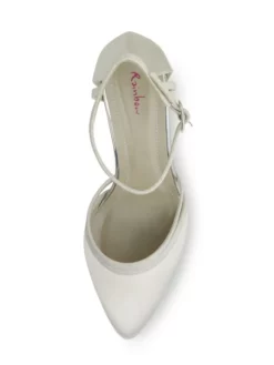 Rainbow Club Desi Chaussures De Mariée -BEAUTIFUL BRIDE SHOP Ventes desi ivory satin off white fine glitter 4