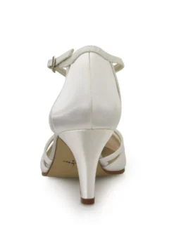 Rainbow Club Desi Chaussures De Mariée -BEAUTIFUL BRIDE SHOP Ventes desi ivory satin off white fine glitter 5