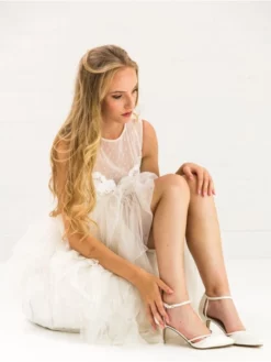 Rainbow Club Desi Chaussures De Mariée -BEAUTIFUL BRIDE SHOP Ventes desi ivory satin off white fine glitter ls b