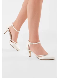 Rainbow Club Desi Chaussures De Mariée -BEAUTIFUL BRIDE SHOP Ventes desi ivory satin off white fine glitter