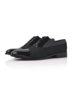Mr. Fiarucci Devon Chaussure Mariage Homme Noir -BEAUTIFUL BRIDE SHOP Ventes devon black suede grasgrain fabric 7