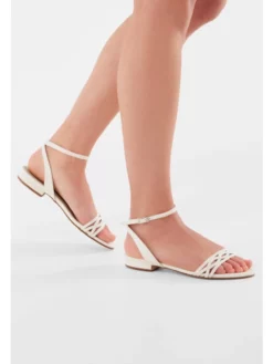 Rainbow Club Faye Chaussures De Mariée -BEAUTIFUL BRIDE SHOP Ventes faye off white metallic