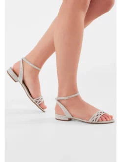 Rainbow Club Faye Argent-Metallic Chaussures De Mariée -BEAUTIFUL BRIDE SHOP Ventes faye silver metallic