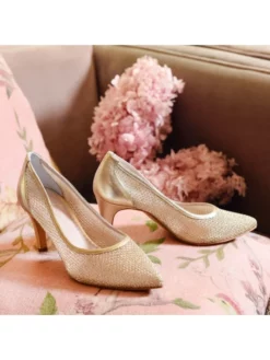Fiarucci Bridal Melany Gold Chaussures De Mariée -BEAUTIFUL BRIDE SHOP Ventes fiarucci bridal melany gold mesh leather pls a