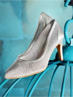 Fiarucci Bridal Melany Chaussures De Mariée -BEAUTIFUL BRIDE SHOP Ventes fiarucci bridal melany platino mesh leather pls a