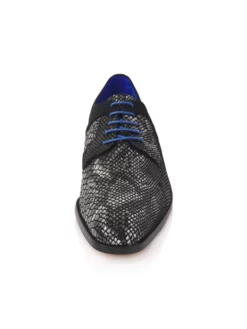 Mr. Fiarucci Mervyn Chaussure Mariage Homme Noir -BEAUTIFUL BRIDE SHOP Ventes fiarucci mervyn black silver snake suede leather 4