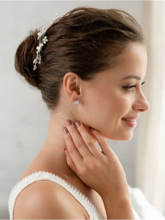 G. Westerleigh ER4140 Boucle D'Oreille Mariage Argent 3 G. Westerleigh ER4140 Boucle D'Oreille Mariage Argent – Image 3