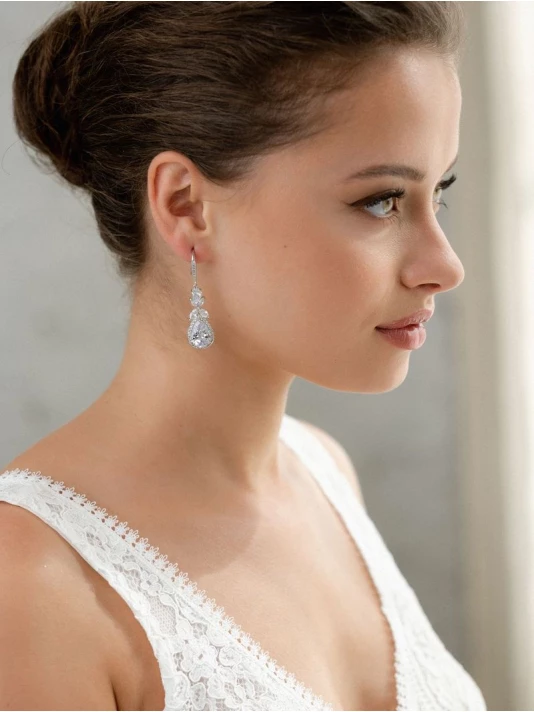 G. Westerleigh ER4141 Boucle D'Oreille Mariage 3 G. Westerleigh ER4141 Boucle D'Oreille Mariage – Image 3