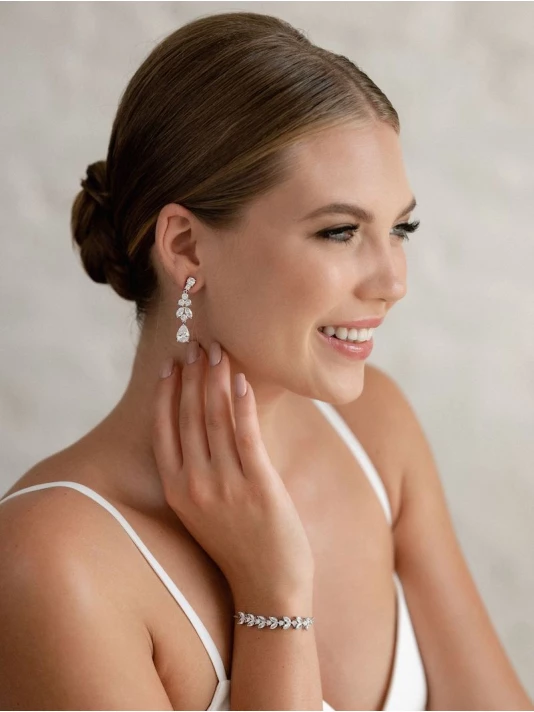 G. Westerleigh ER4145 Boucle D'Oreille Mariage Argent 4 G. Westerleigh ER4145 Boucle D'Oreille Mariage Argent – Image 4