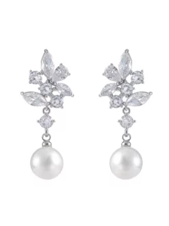 G. Westerleigh ER4149 Boucle D'Oreille Mariage Argent