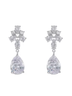 G. Westerleigh ER4154 Boucle D'Oreille Mariage Argent