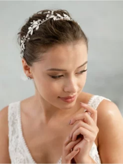 G. Westerleigh HB6132 Bandeau Cheveux Argent -BEAUTIFUL BRIDE SHOP Ventes g. westerleigh hb6132 3