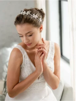 G. Westerleigh HB6132 Bandeau Cheveux Argent -BEAUTIFUL BRIDE SHOP Ventes g. westerleigh hb6132 4