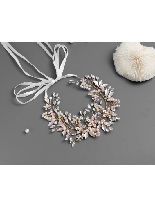 G. Westerleigh HB6329G Bandeau Cheveux Mariage Or 2 G. Westerleigh HB6329G Bandeau Cheveux Mariage Or – Image 2